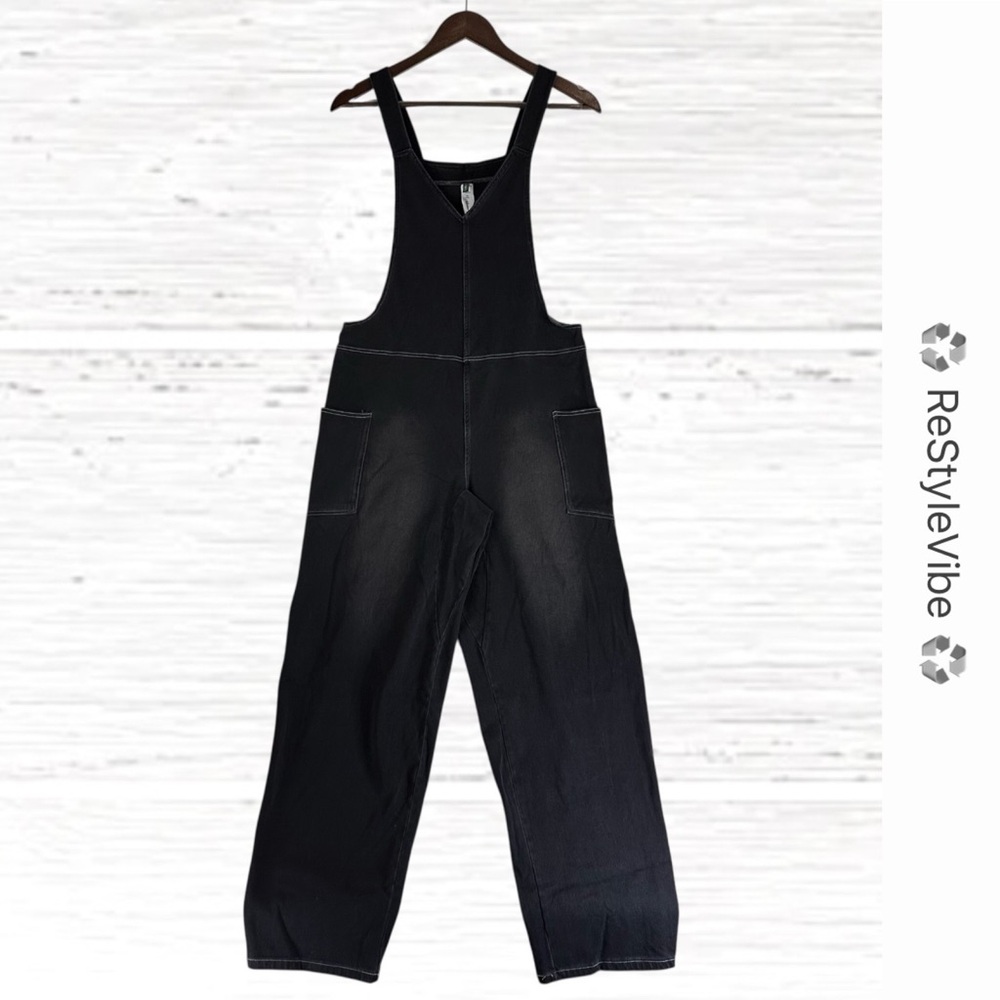 HALARA Black Women Jeans Overalls